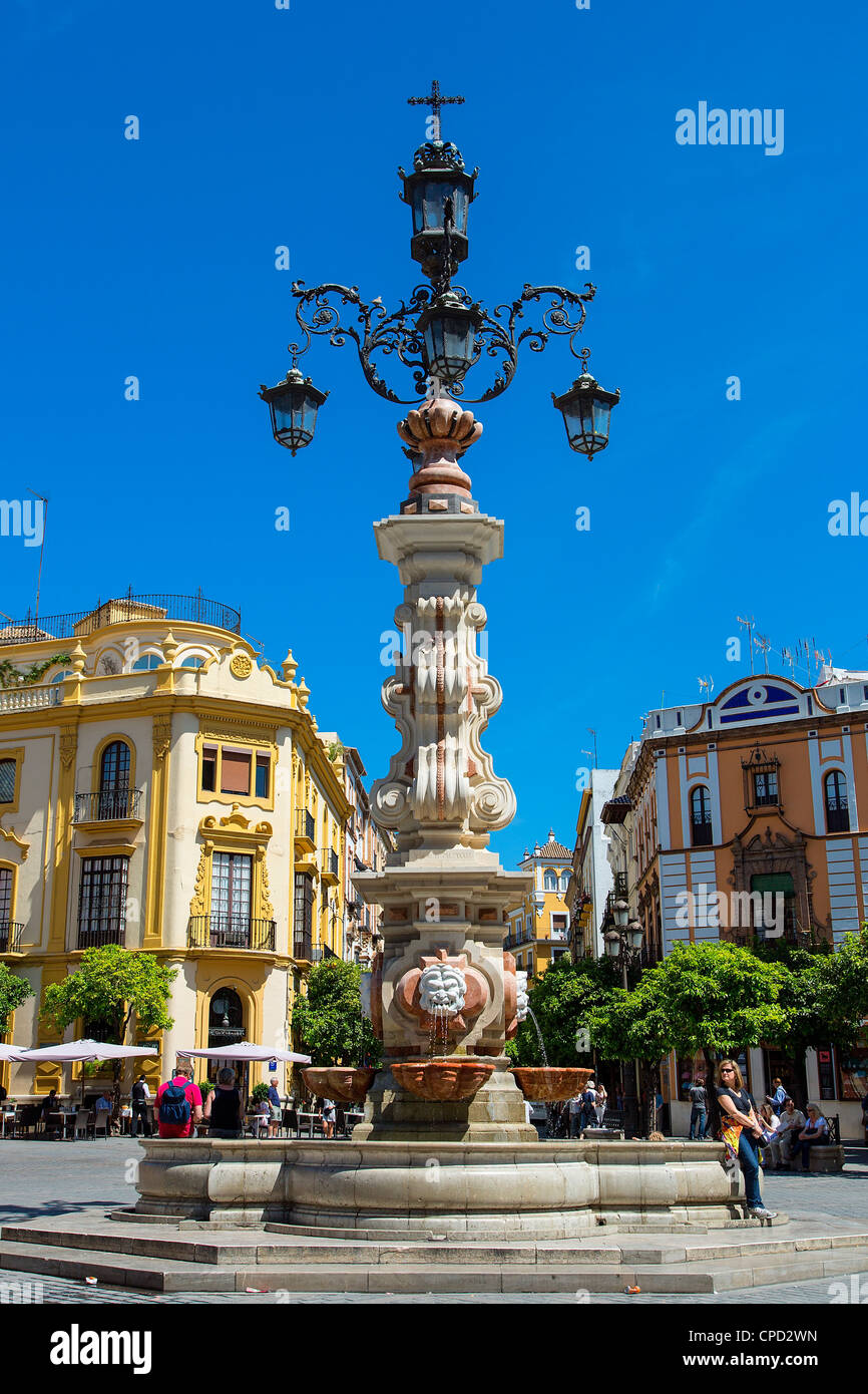 L'Europe, l'Espagne l'Andalousie, Séville, Plaza Virgen de los Reyes Banque D'Images
