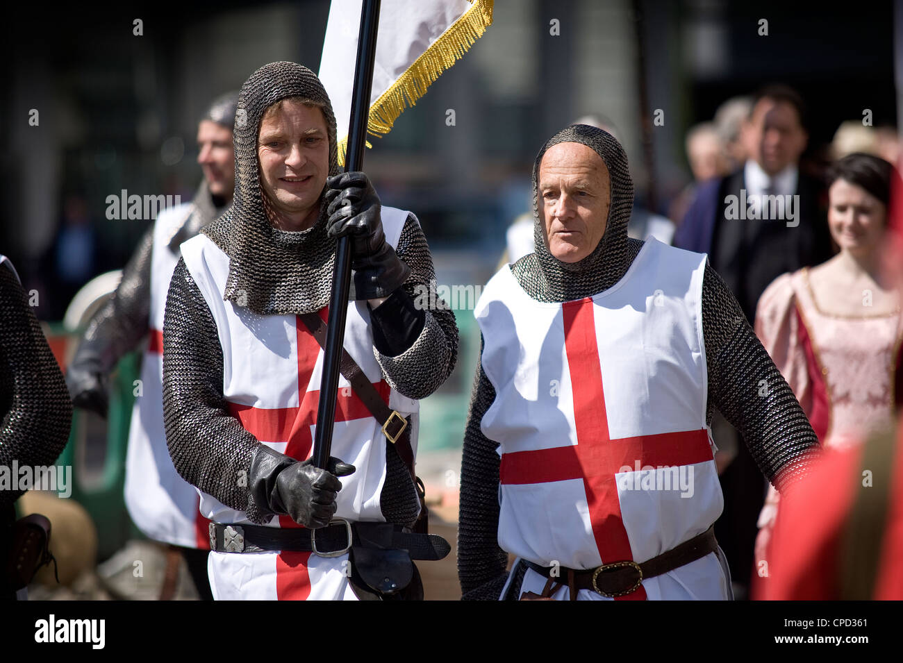 Célébrations du Jour de la Saint George's en 2010, Londres, Angleterre, Royaume-Uni, Europe Banque D'Images