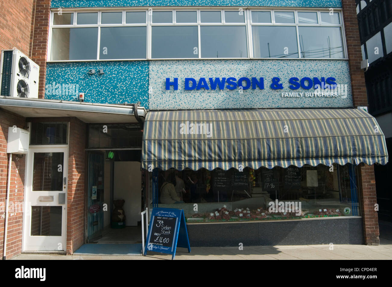 Propriété de la famille traditionnelle, les entreprises de fabrication de bouchers Banque D'Images