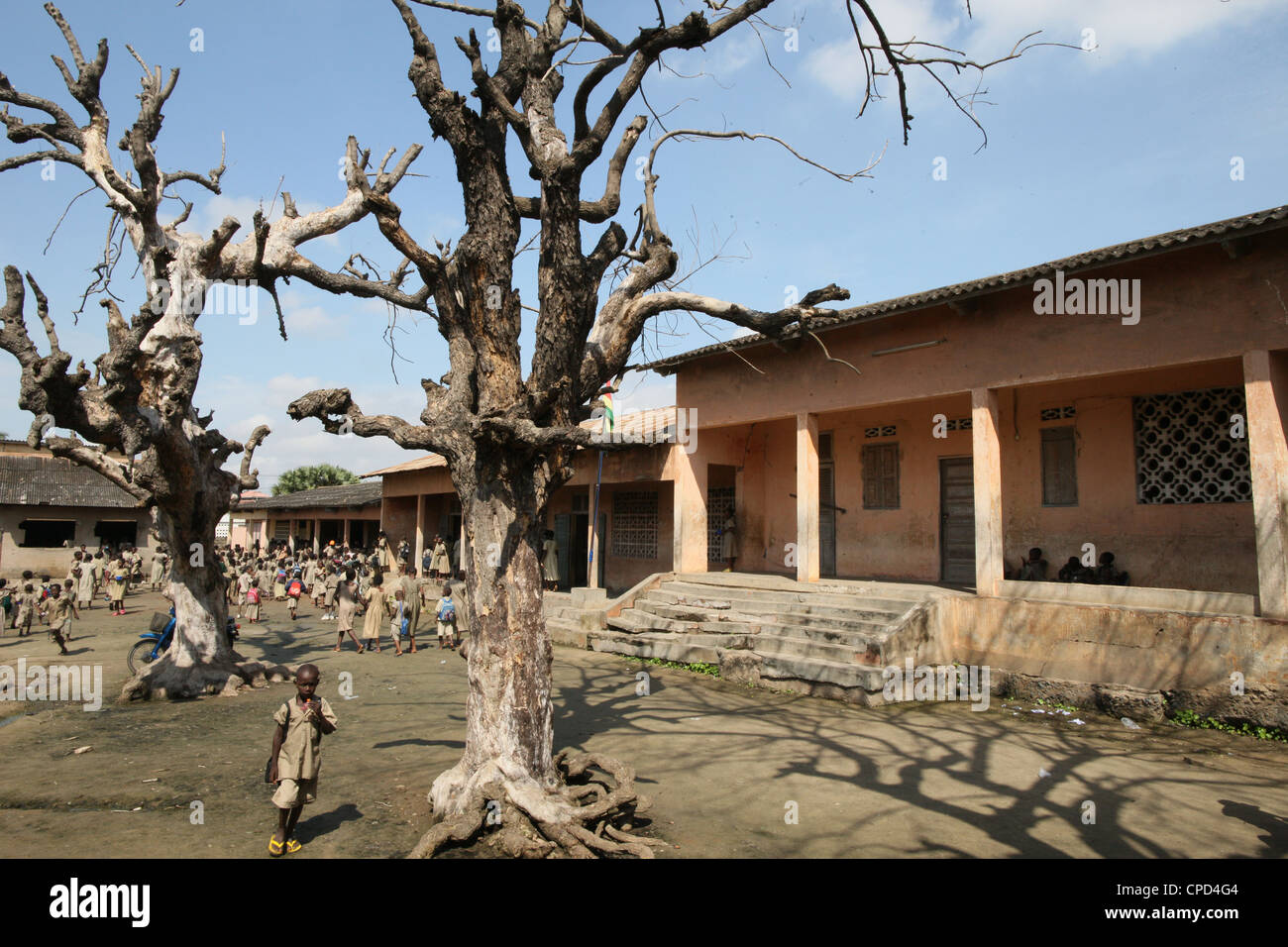 L'école primaire, Lomé, Togo, Afrique de l'Ouest, l'Afrique Banque D'Images