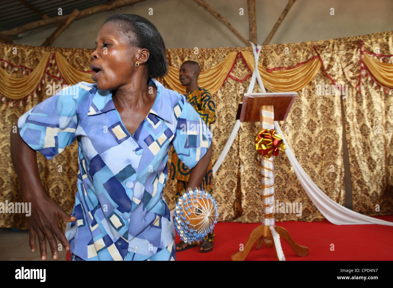 Église évangélique, Lomé, Togo, Afrique de l'Ouest, l'Afrique Banque D'Images