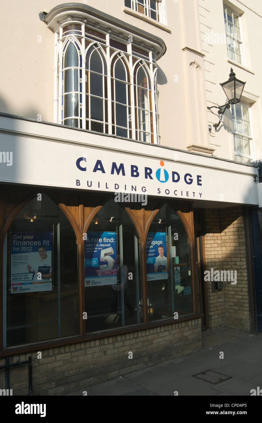 La construction de la société Cambridge banque régionale d'avion grandes banques Banque D'Images