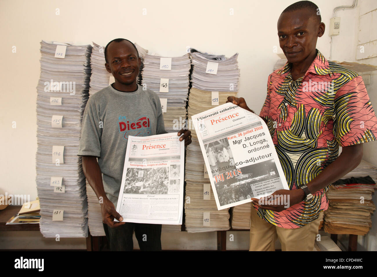 Presse Catholique, Lomé, Togo, Afrique de l'Ouest, l'Afrique Banque D'Images