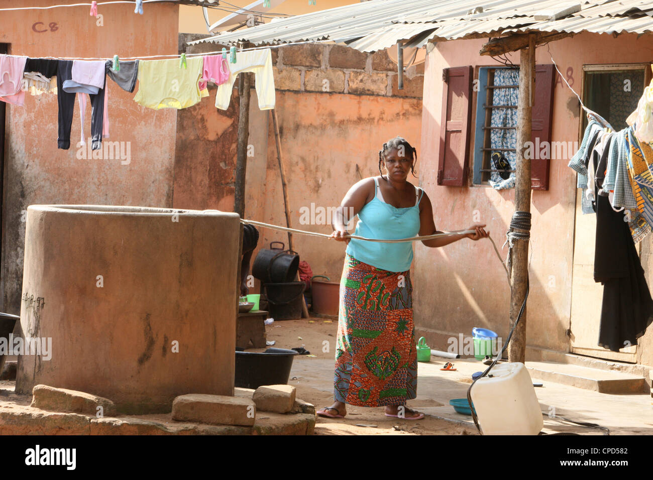 Ainsi l'eau en Afrique, Lomé, Togo, Afrique de l'Ouest, l'Afrique Banque D'Images