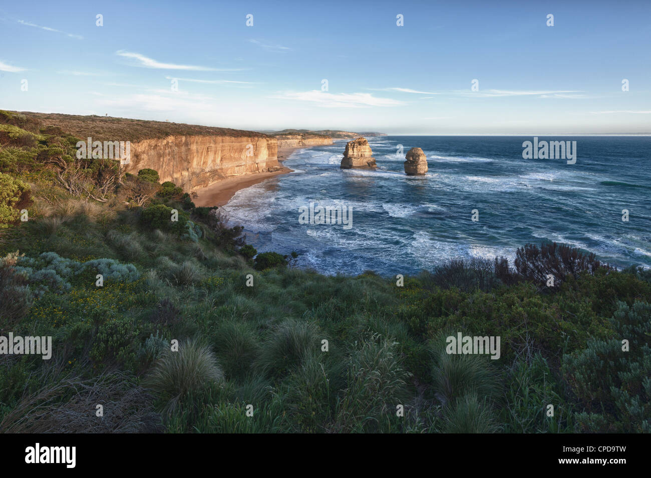 L'autre côté de la douze apôtres, Port Campbell National Park, Great Ocean Road, Victoria, Australie Banque D'Images