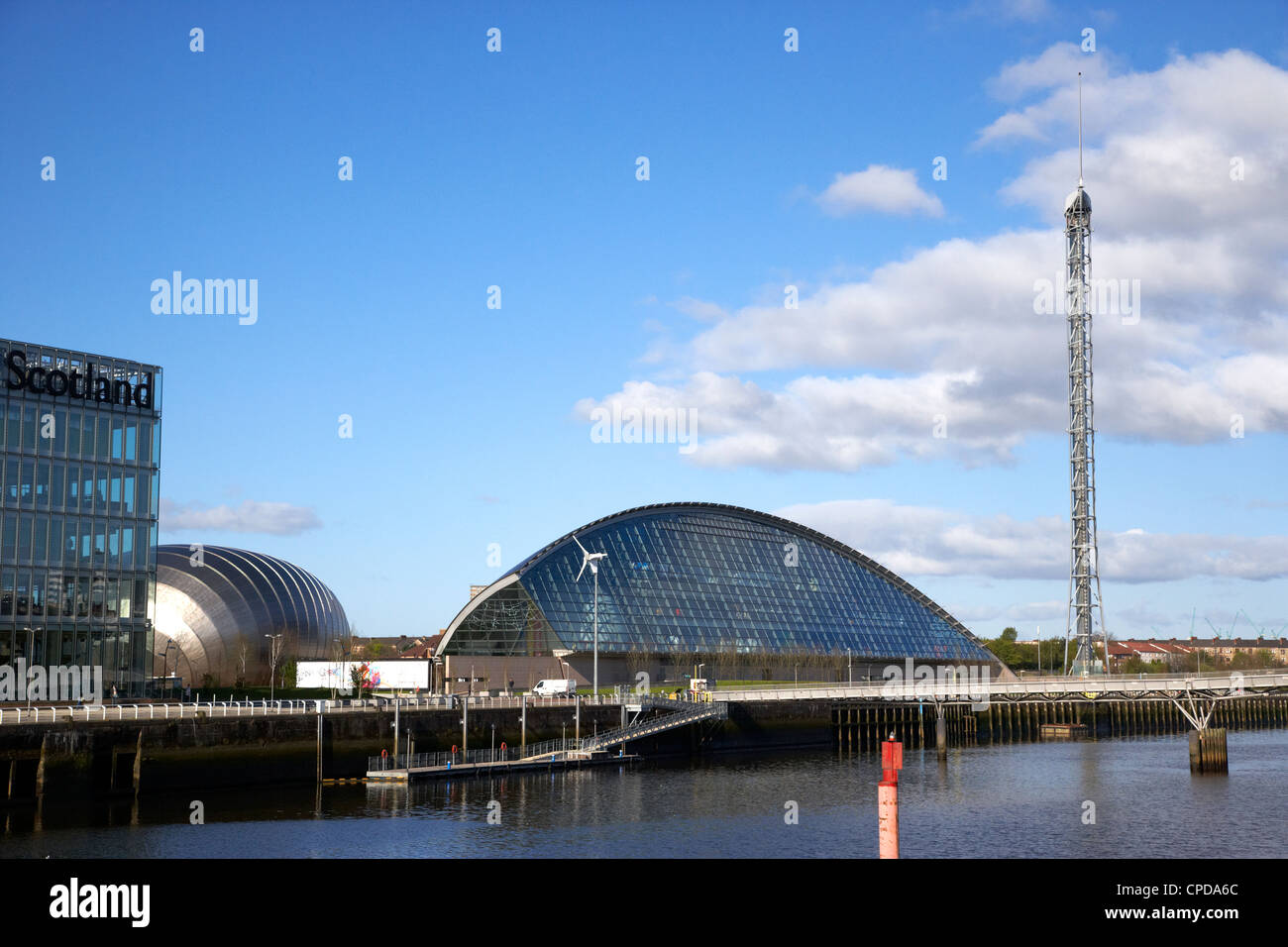 Le Glasgow Science Centre cinéma Imax et Glasgow Ecosse UK tour Banque D'Images