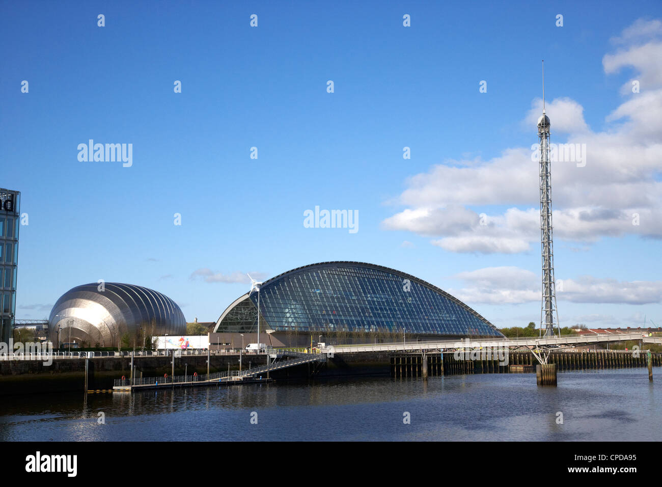Le Glasgow Science Centre cinéma Imax et Glasgow Ecosse UK tour Banque D'Images