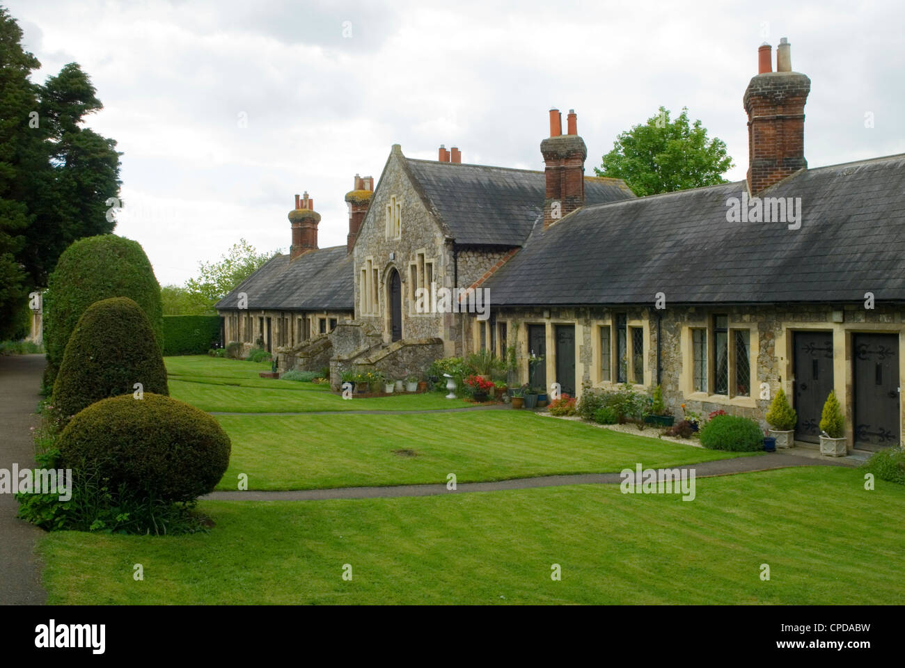Maisons d'aumône Harbledown nr Canterbury Kent. HOMER SYKES Banque D'Images