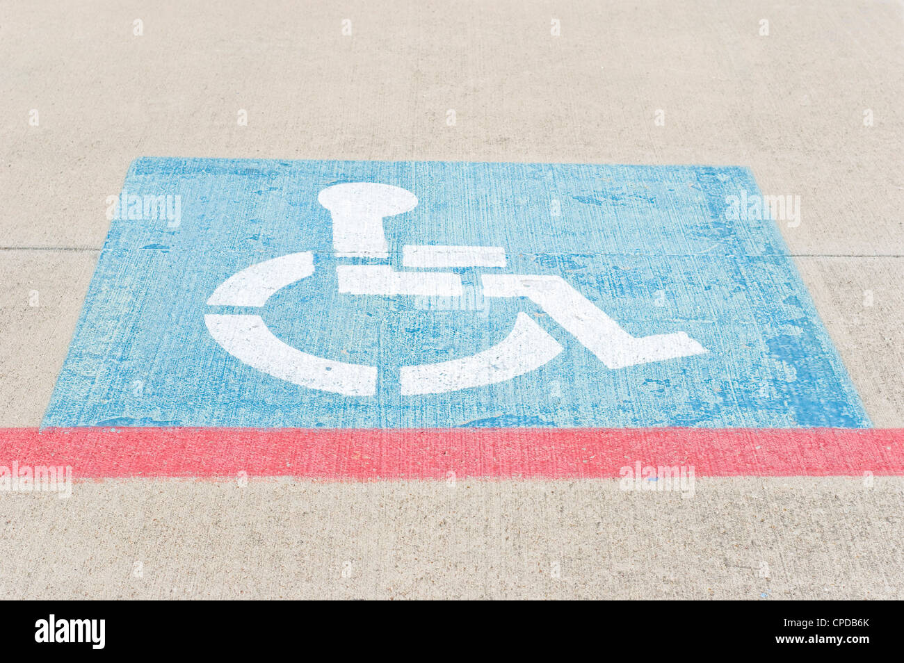 Parking Handicap Banque D'Images