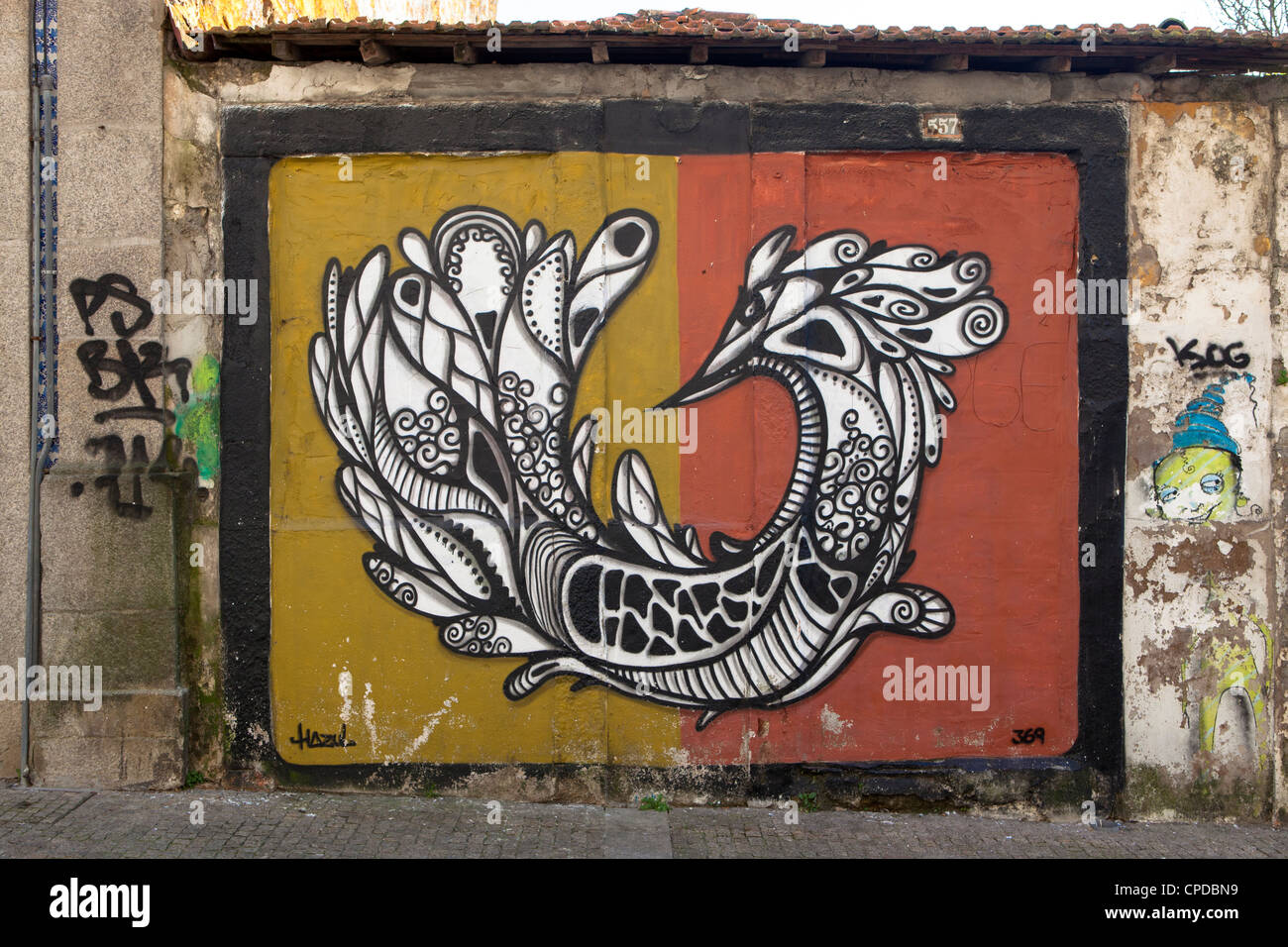 Rue Miguel Bombarda Porto Portugal Banque D'Images