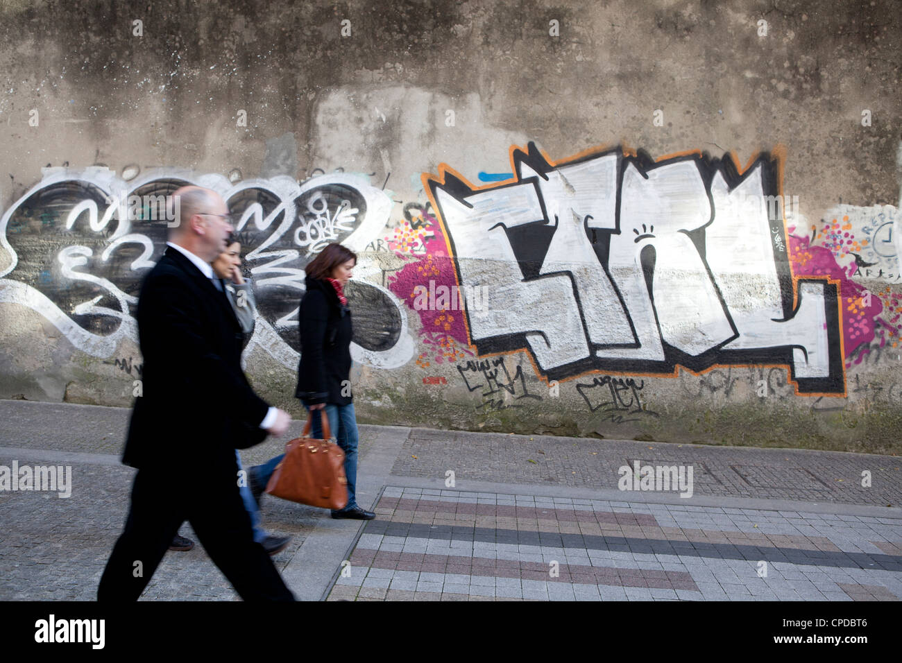 Rue Miguel Bombarda Porto Portugal Banque D'Images