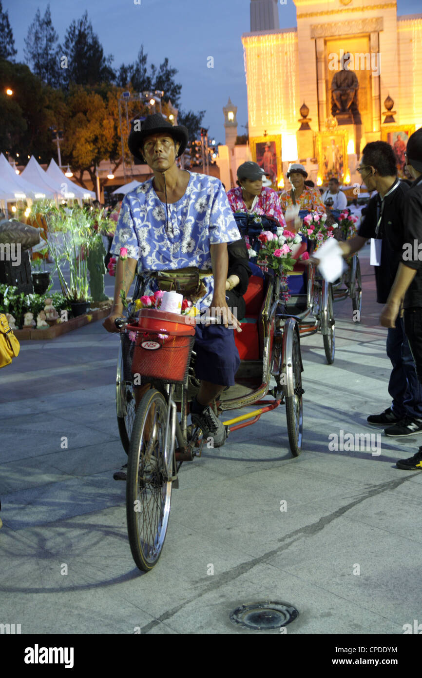 3 roues vélo taxi à Bangkok Banque D'Images