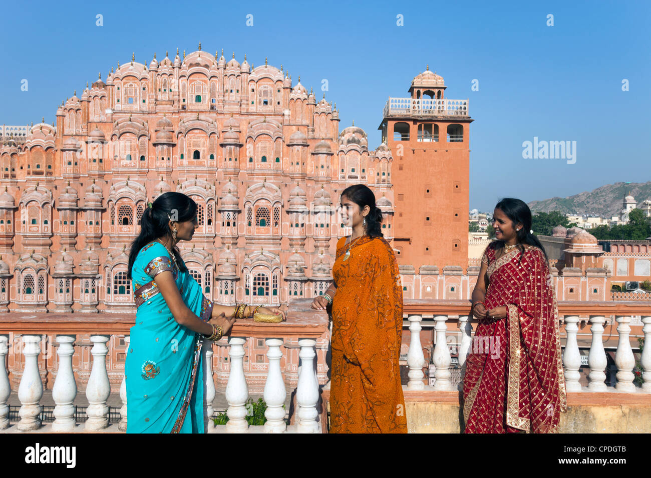 Hawa Mahal (palais des vents), construit en 1799, Jaipur, Rajasthan, Inde, Asie Banque D'Images Hawa Mahal (palais des vents), construit en 1799, Jaipur, Rajasthan, Inde, Asie Banque D'Images