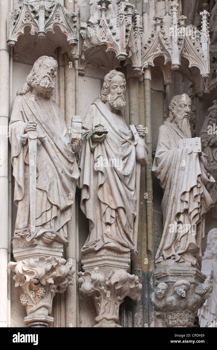 La cathédrale Saint-Pierre de Ratisbonne, UNESCO World Heritage Site, Bavaria, Germany, Europe Banque D'Images