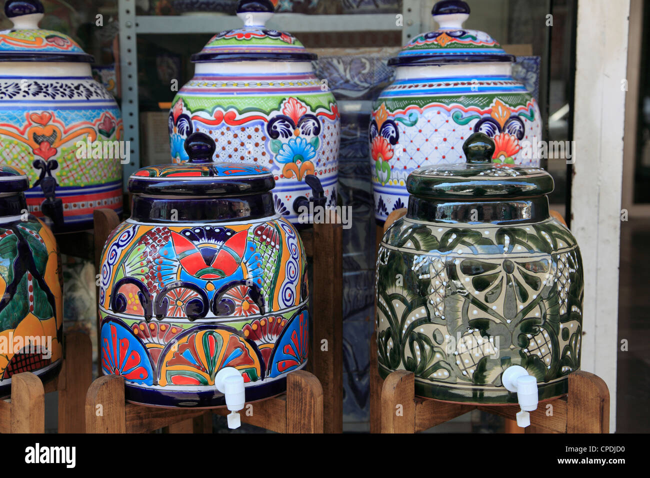 Talavera poterie, Puebla, centre historique, l'État de Puebla, au Mexique, en Amérique du Nord Banque D'Images