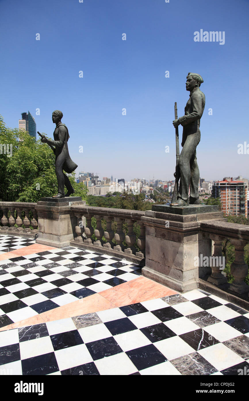 El Castillo de Chapultepec (château de Chapultepec), parc de Chapultepec, Chapultepec, Mexico City, Mexique, Amérique du Nord Banque D'Images