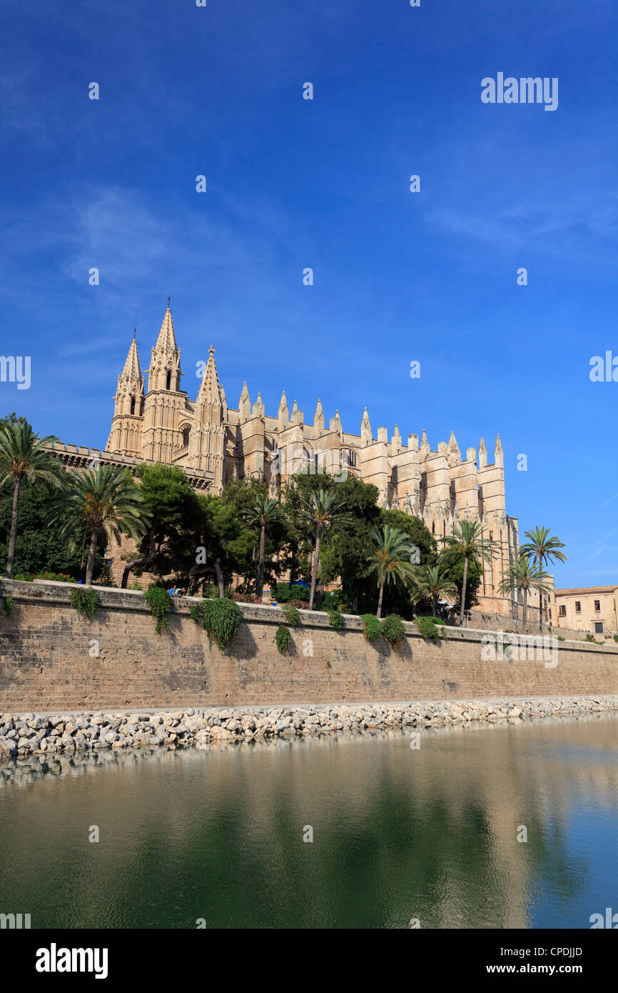 L'Espagne, Îles Baléares, Majorque, Palma de Majorque, la cathédrale (La Seu) Banque D'Images