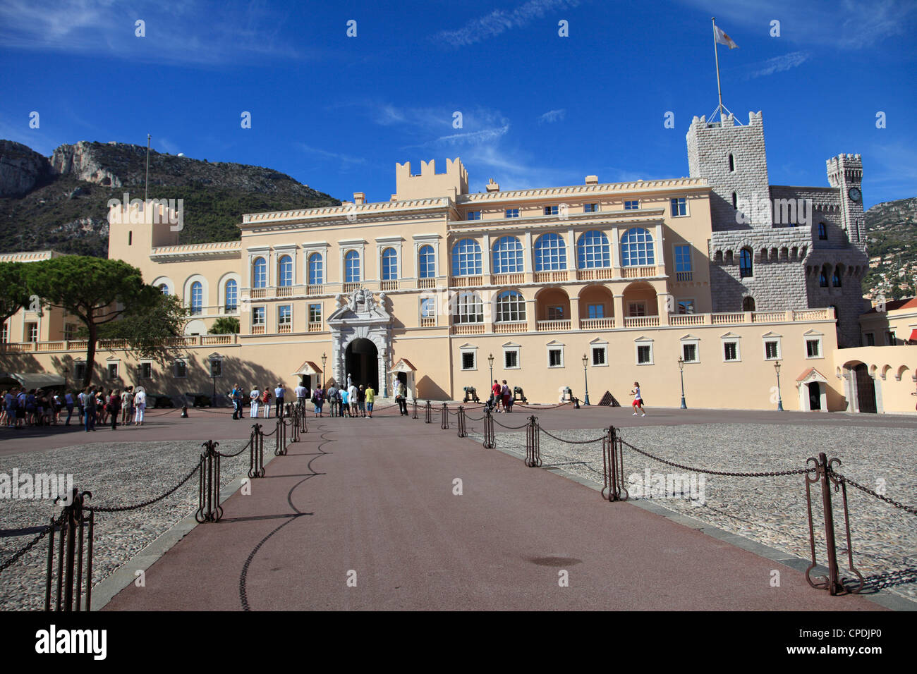 Princes de Grimaldi Palace, Palais Royal, Monaco, Cote d'Azur, Méditerranée, Europe Banque D'Images