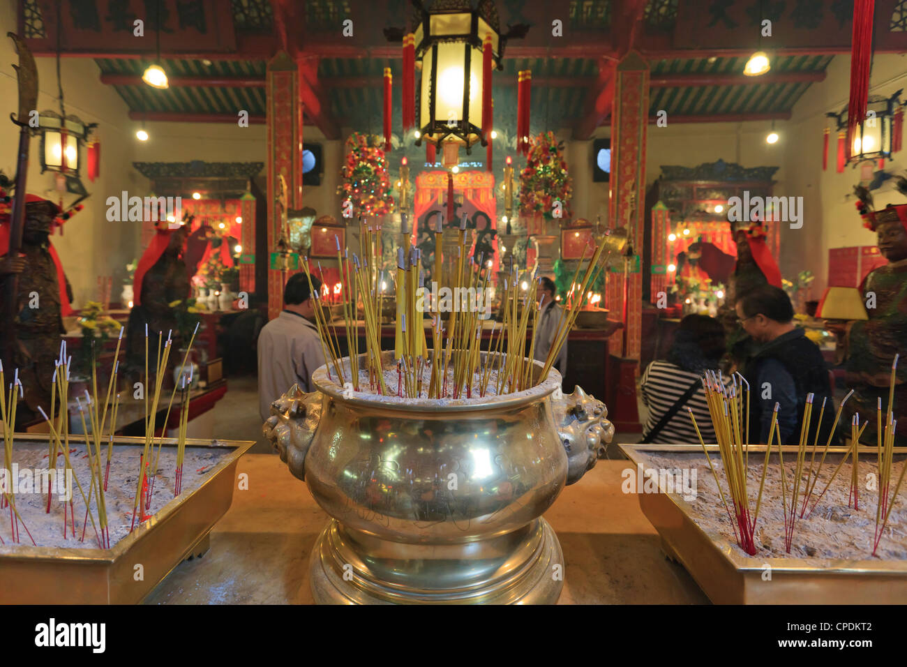 Temple Man Mo, construit en 1847, Sheung Wan, Hong Kong, Chine, Asie Banque D'Images