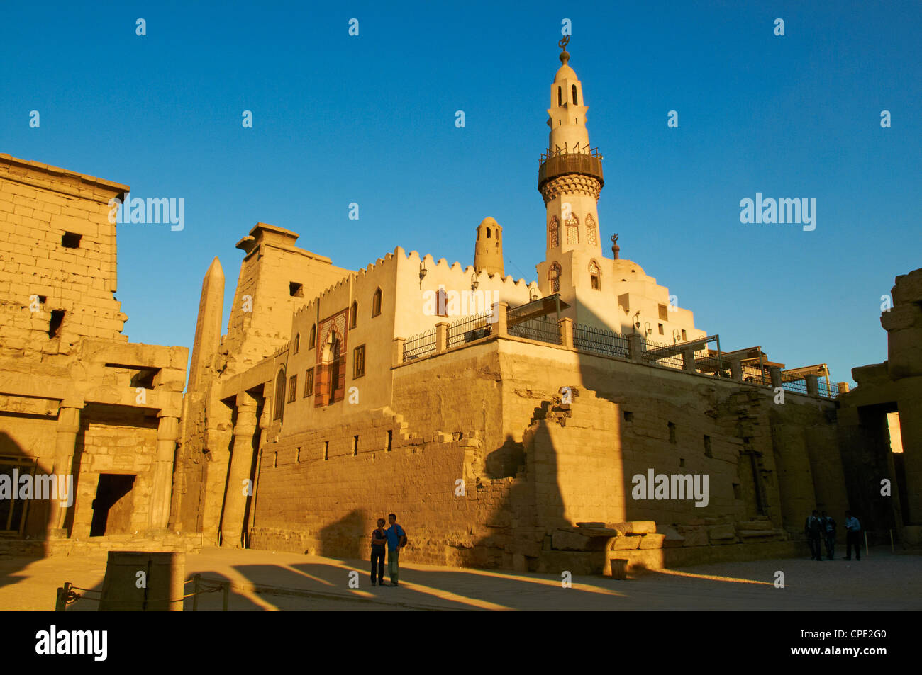 Temple de Louxor, Thèbes, Site du patrimoine mondial de l'UNESCO, l'Égypte, l'Afrique du Nord, Afrique Banque D'Images