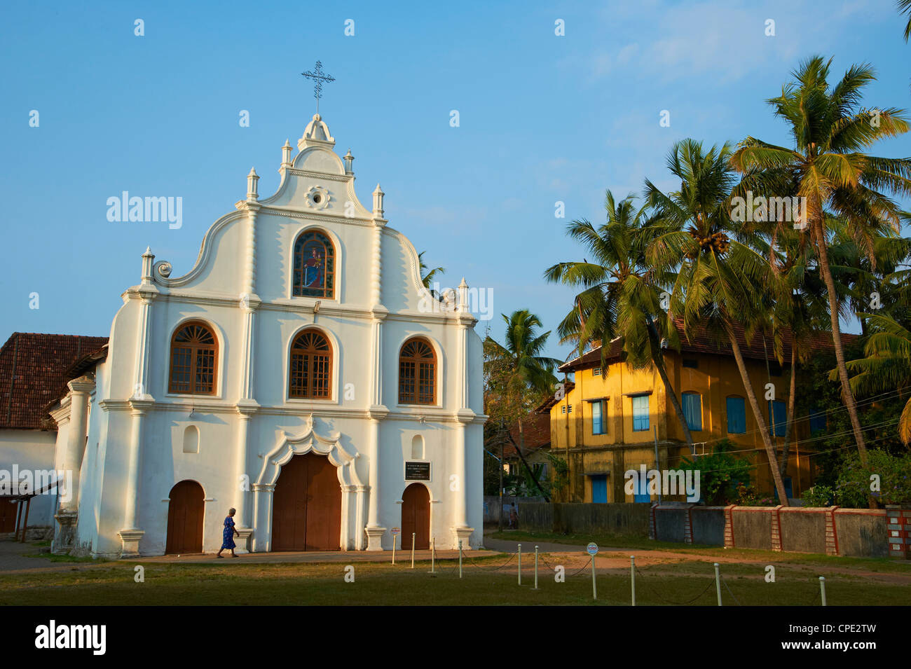 Église Notre Dame de l'espérance, l'île de Vypin, Cochin, Kerala, Inde, Asie Banque D'Images