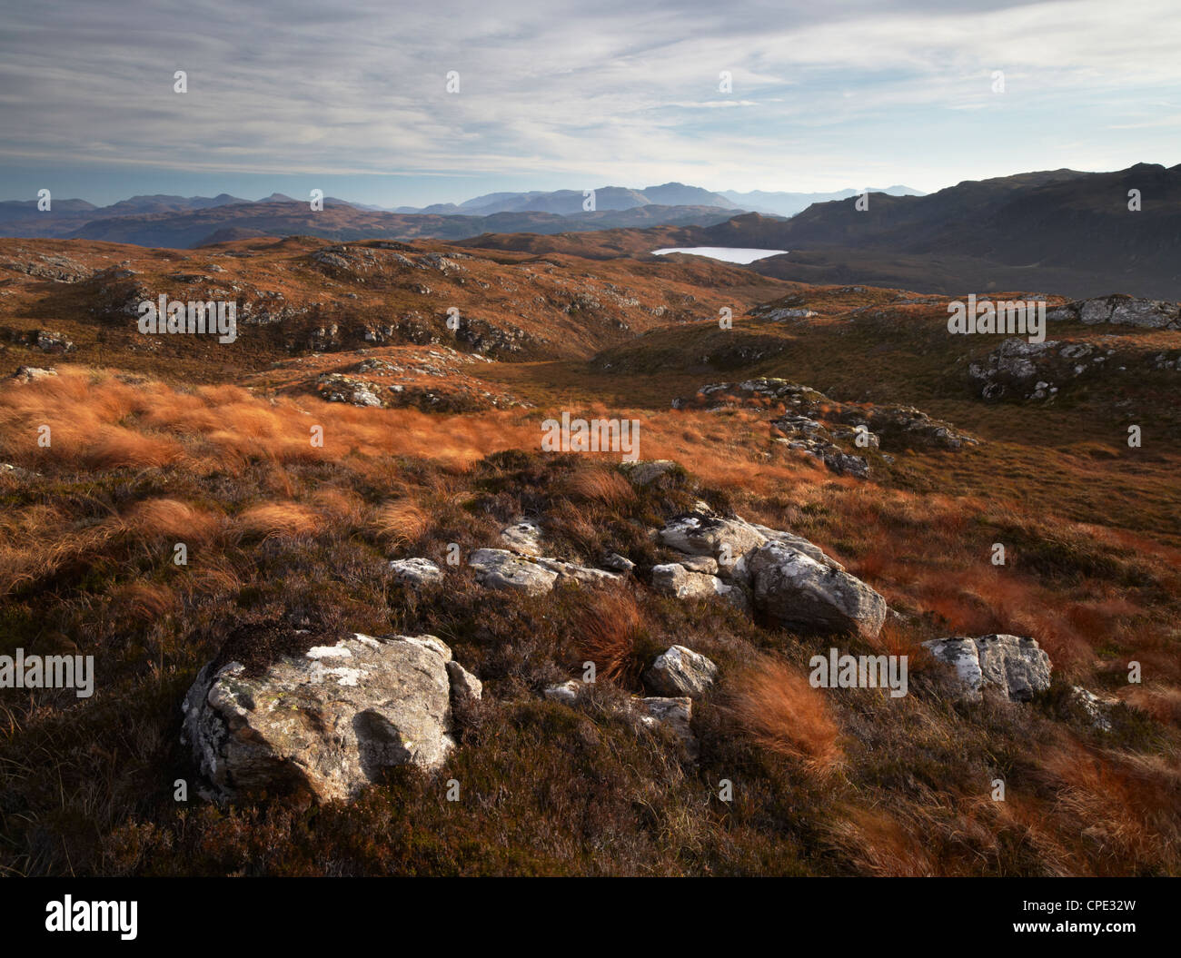 Une belle vue de rochers escarpés, Plockton Plockton, Ross Shire, Ecosse, Royaume-Uni, Europe Banque D'Images