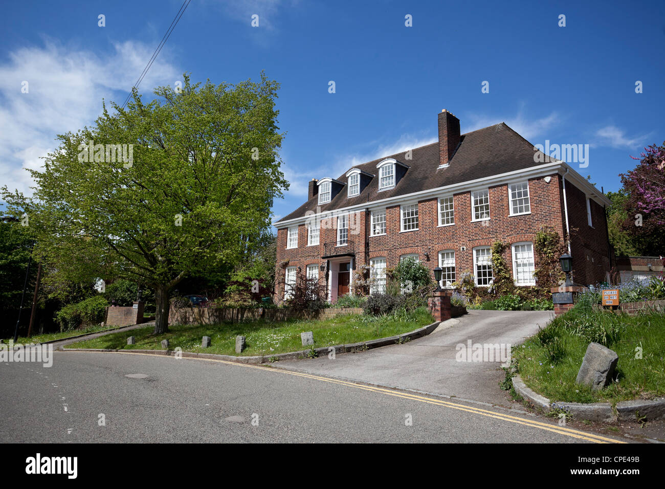 Maison individuelle, 5 Merton Lane, Highgate, Londres, Angleterre, Royaume-Uni Banque D'Images