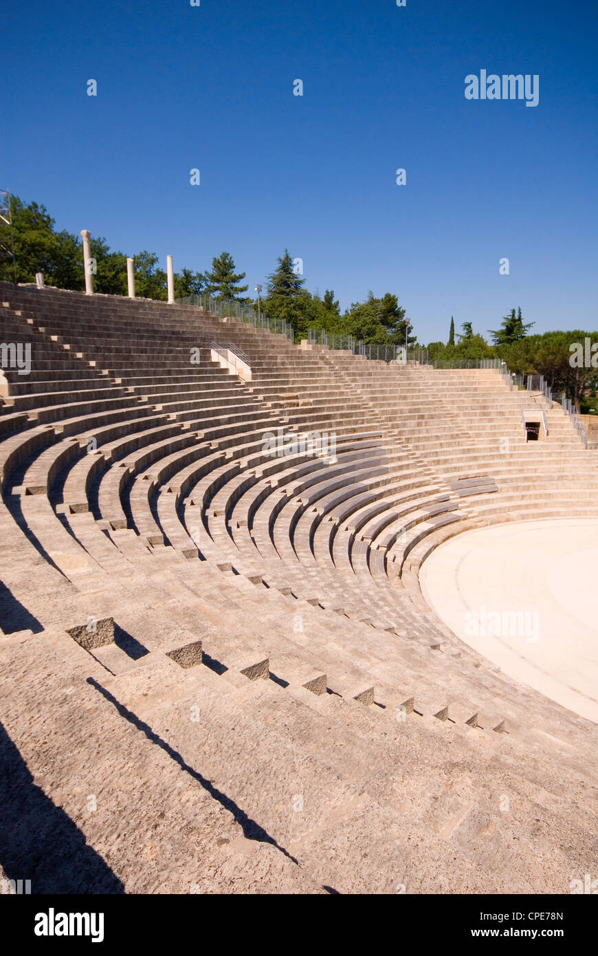 Amphithéâtre romain, Vaison La Romaine, Provence, France, Europe Banque D'Images