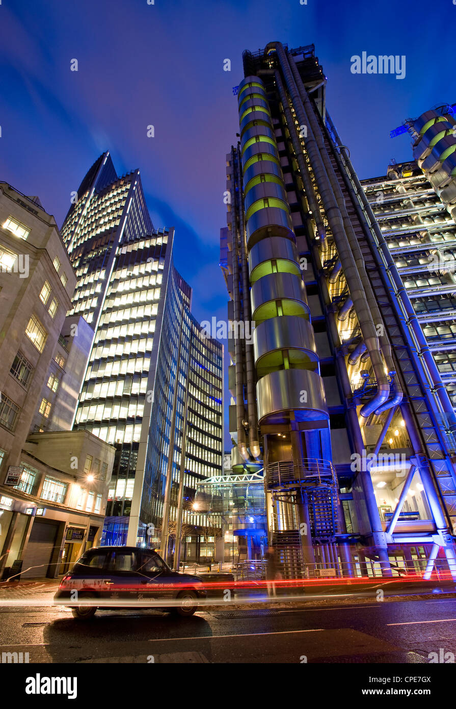 Le Lloyds Building, City of London, Londres, Angleterre, Royaume-Uni, Europe Banque D'Images