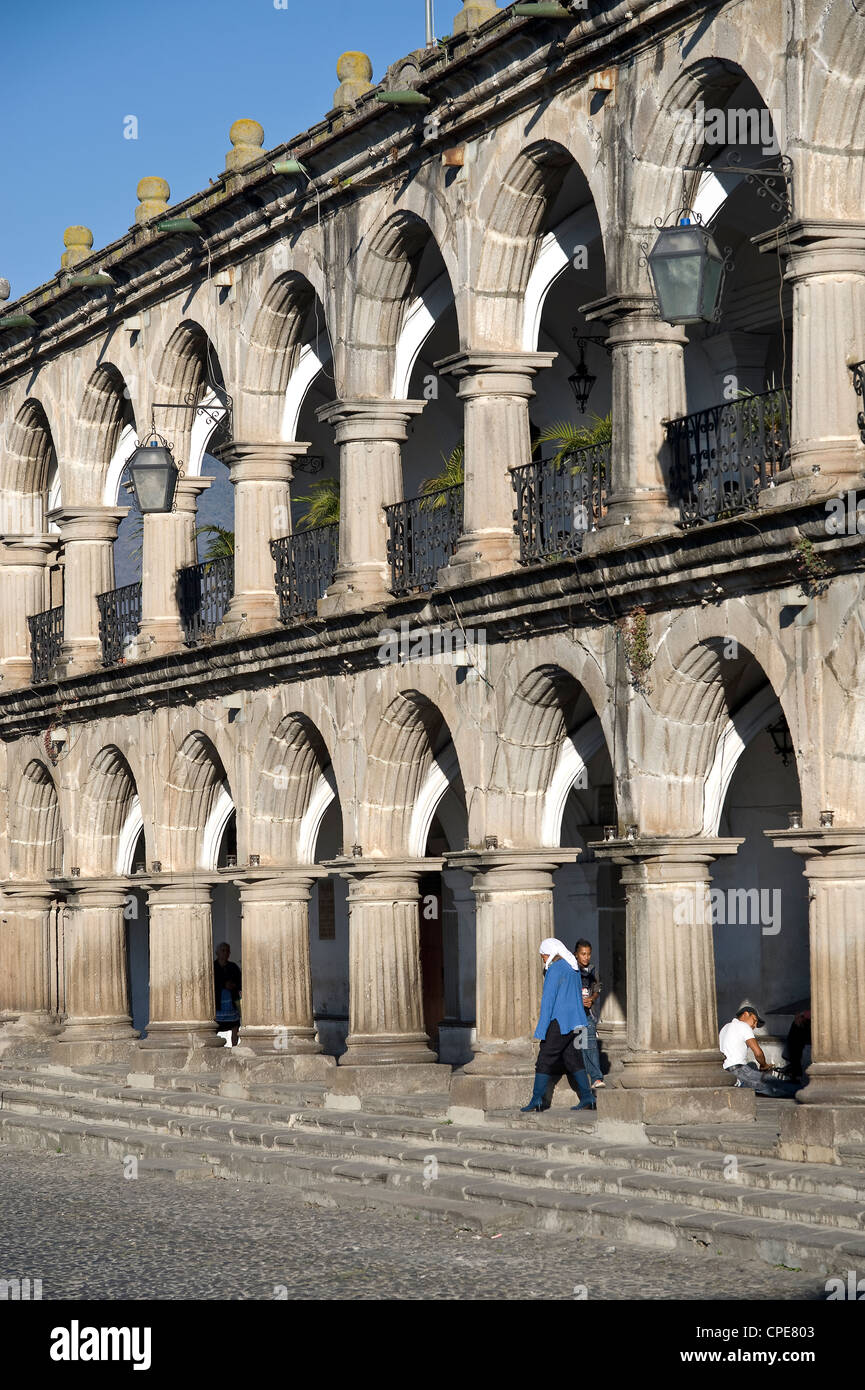 Ayuntamiento, Antigua, Guatemala, Amérique Centrale Banque D'Images