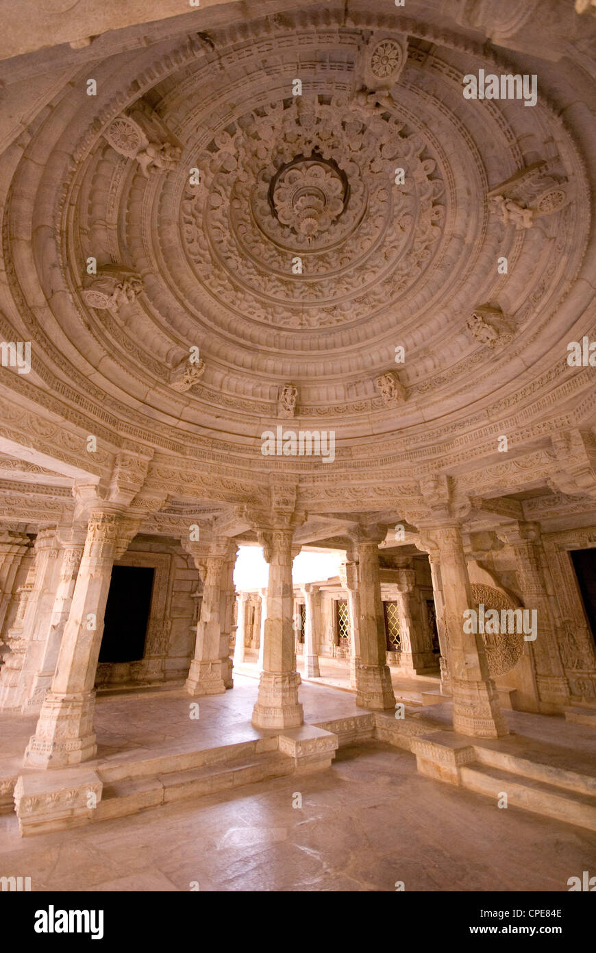 Chaumukha Temple, Ranakpur, Rajasthan, Inde, Asie Banque D'Images