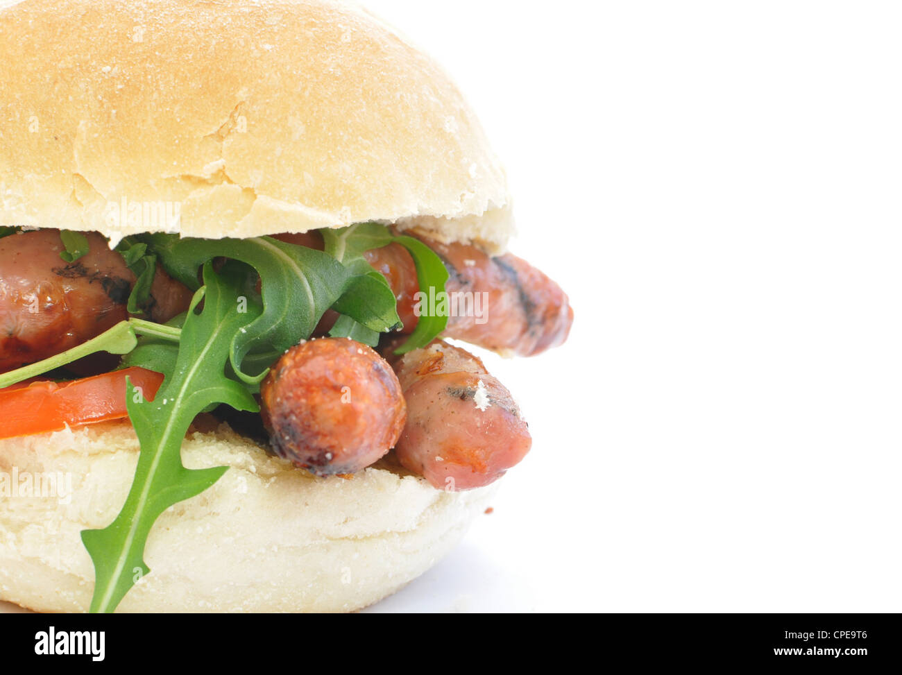 Sandwich Saucisse Photo Stock Alamy