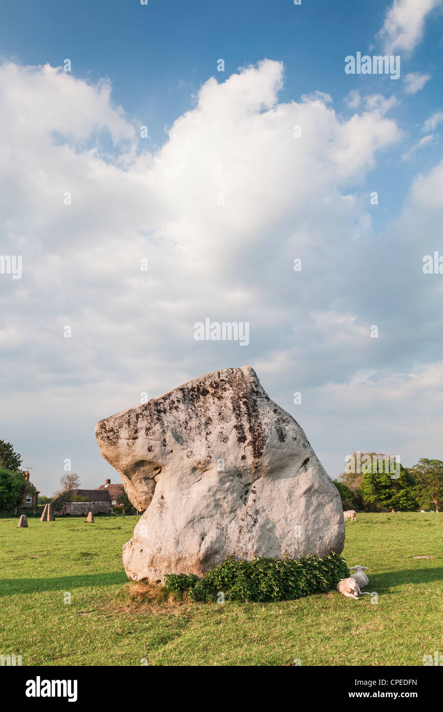 Avebury Wiltshire, Angleterre Banque D'Images