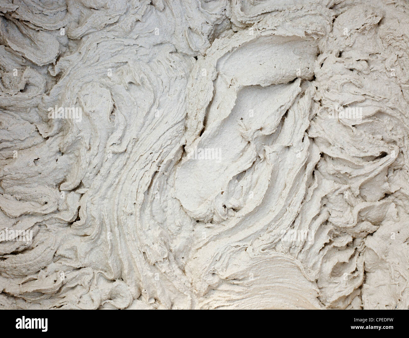 Mortier de ciment blanc frais libre texture pattern Banque D'Images