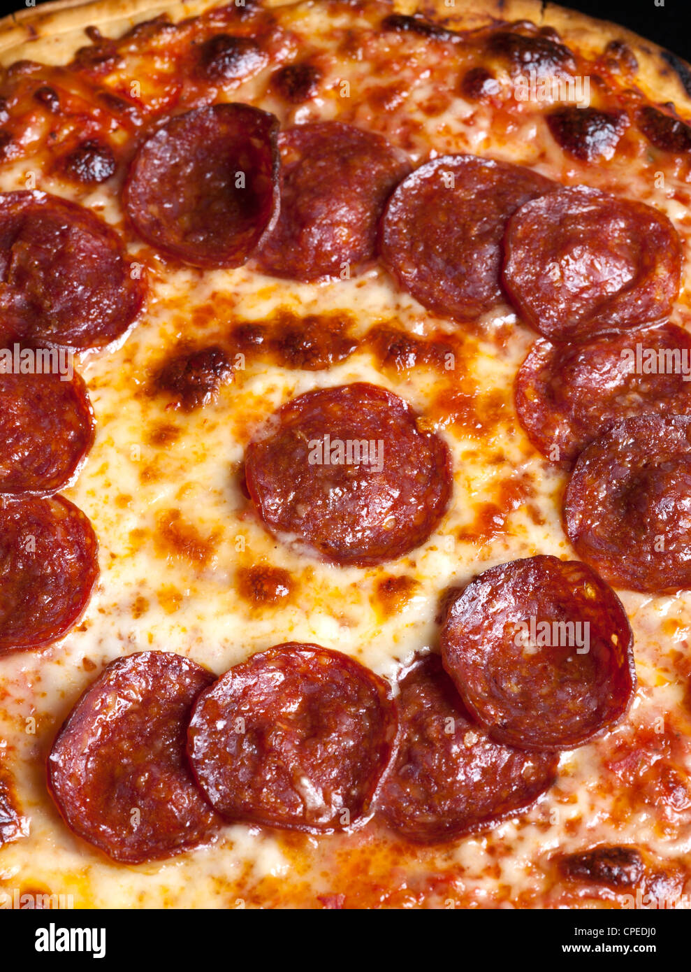 Pizza au pepperoni Banque D'Images