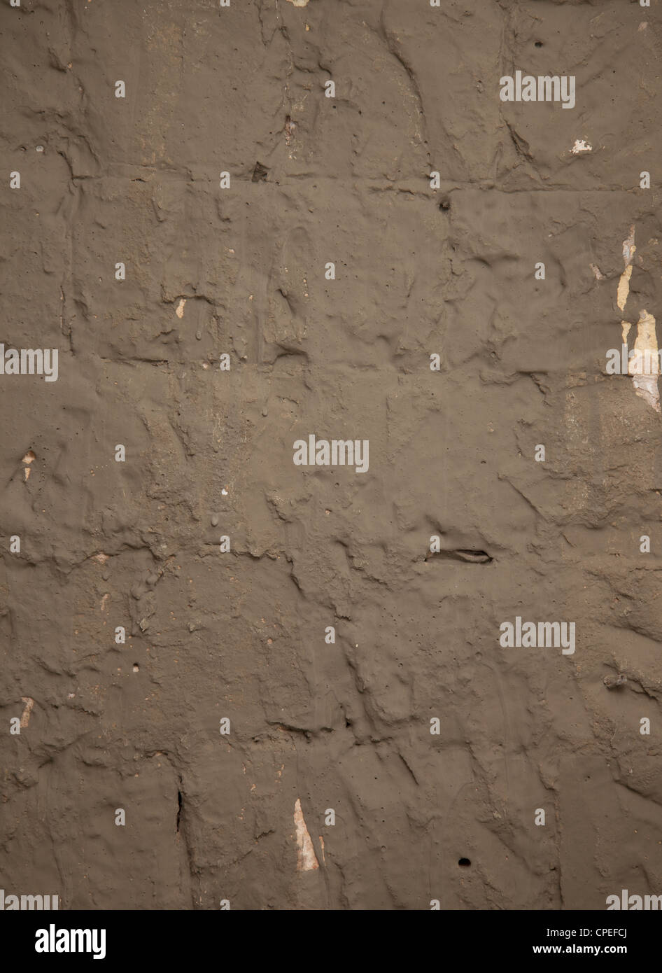 Coulis de mortier de ciment sur le mur construction amélioration Banque D'Images