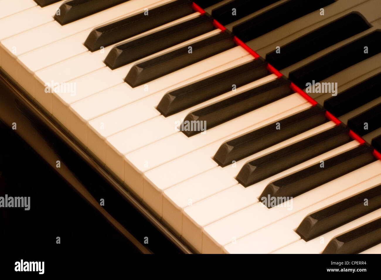 Touches du piano Banque D'Images