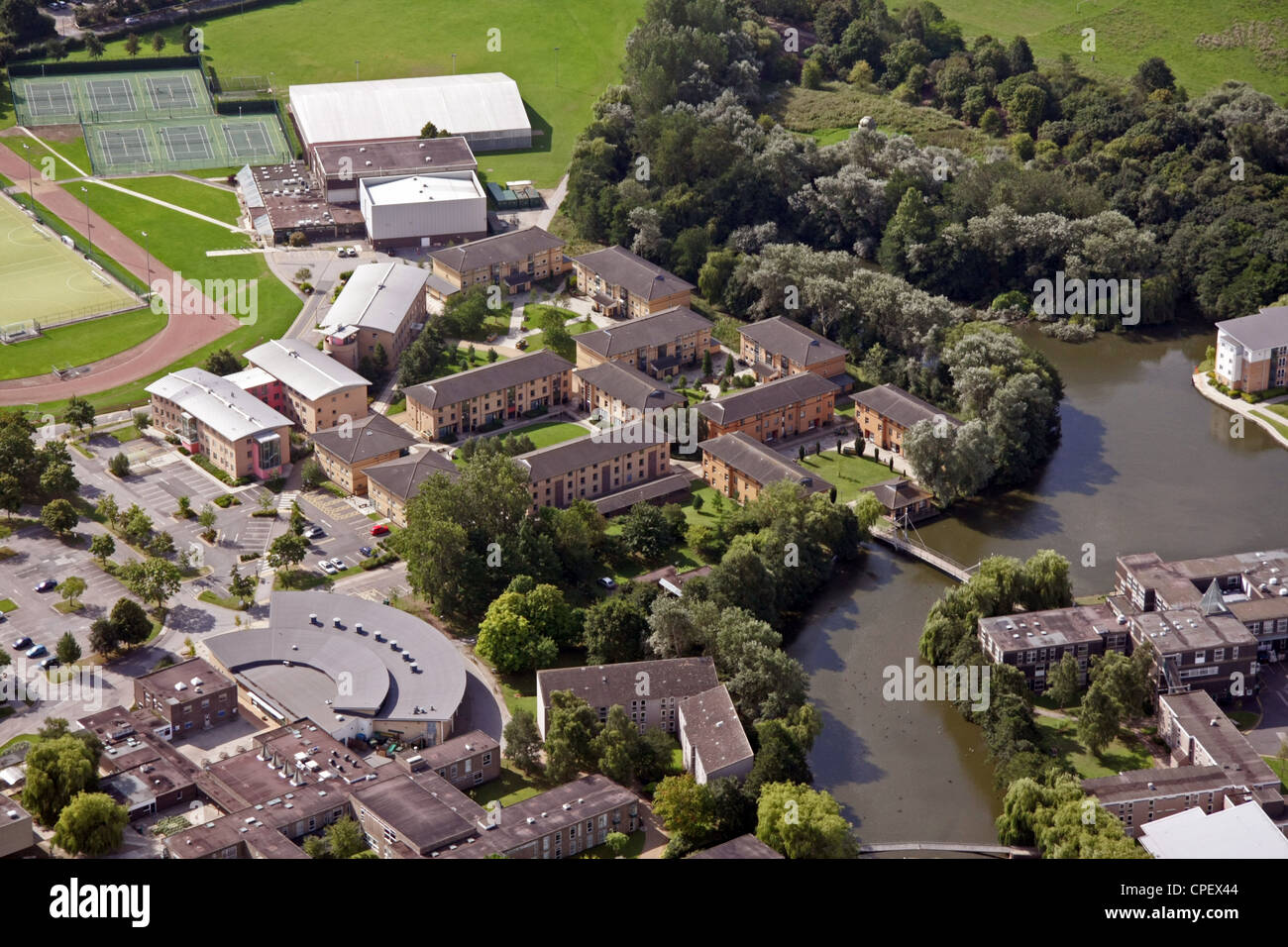 Vue aérienne de l'Université York Banque D'Images