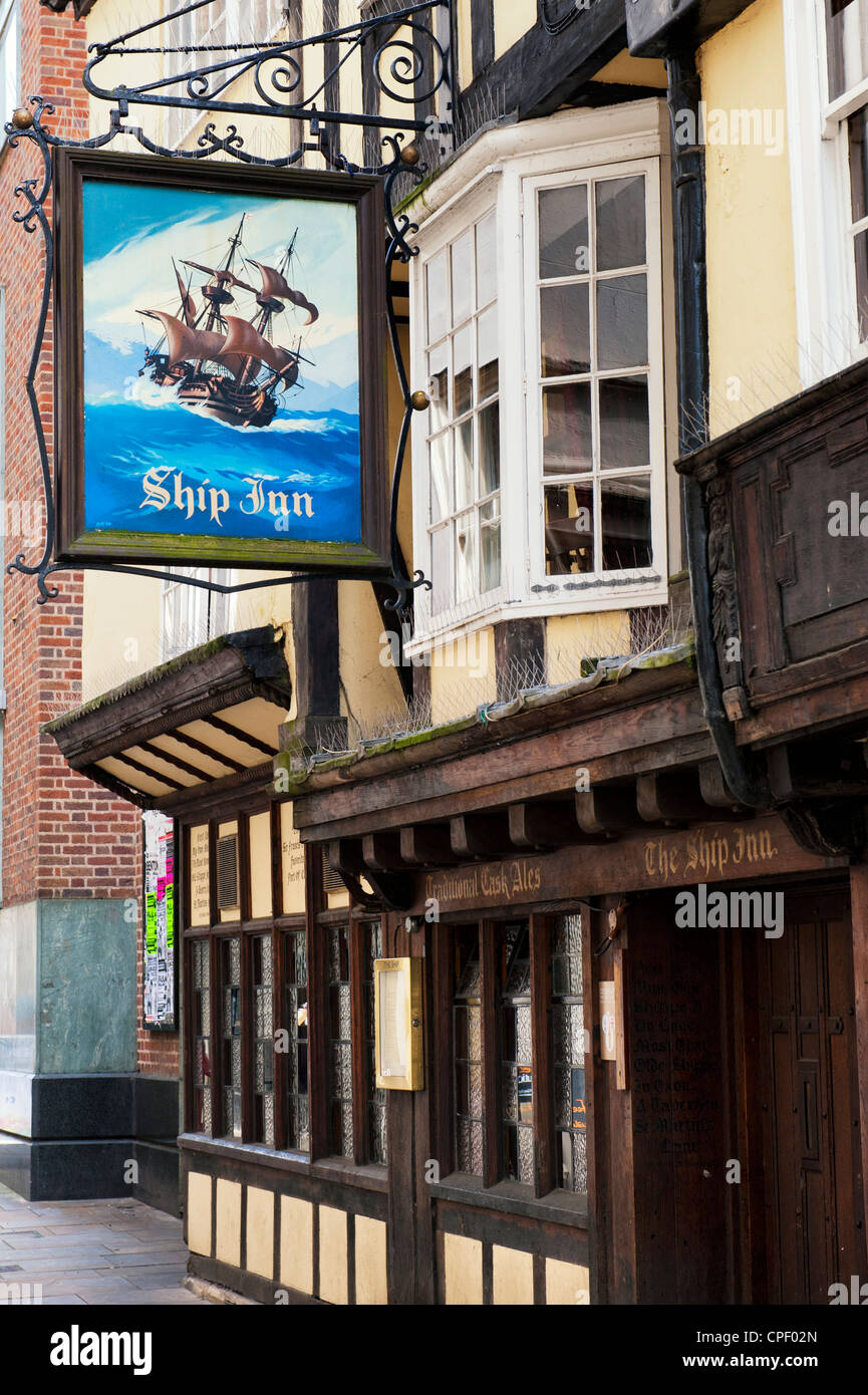 L'auberge de bateau, Martins Lane, Exeter, Devon, Angleterre Banque D'Images