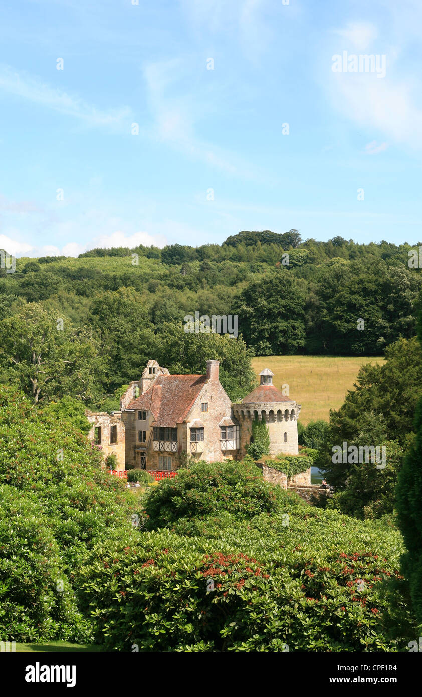 Scotney Castle (NT) depuis le bastion Lamberhurst Kent French.terre UK Banque D'Images