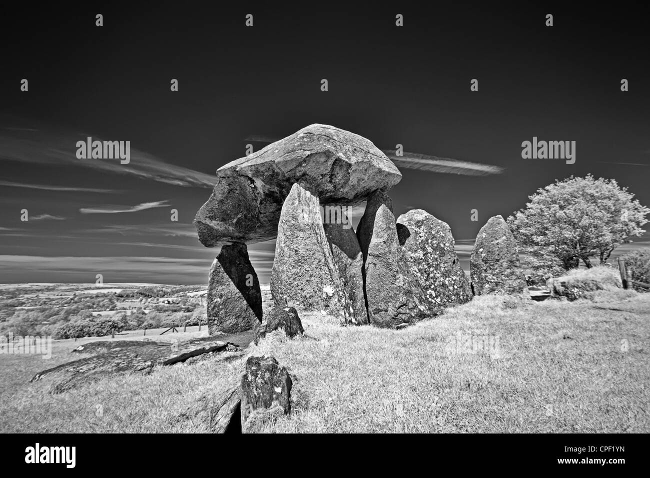 Pentre Ifan chambre funéraire Banque D'Images