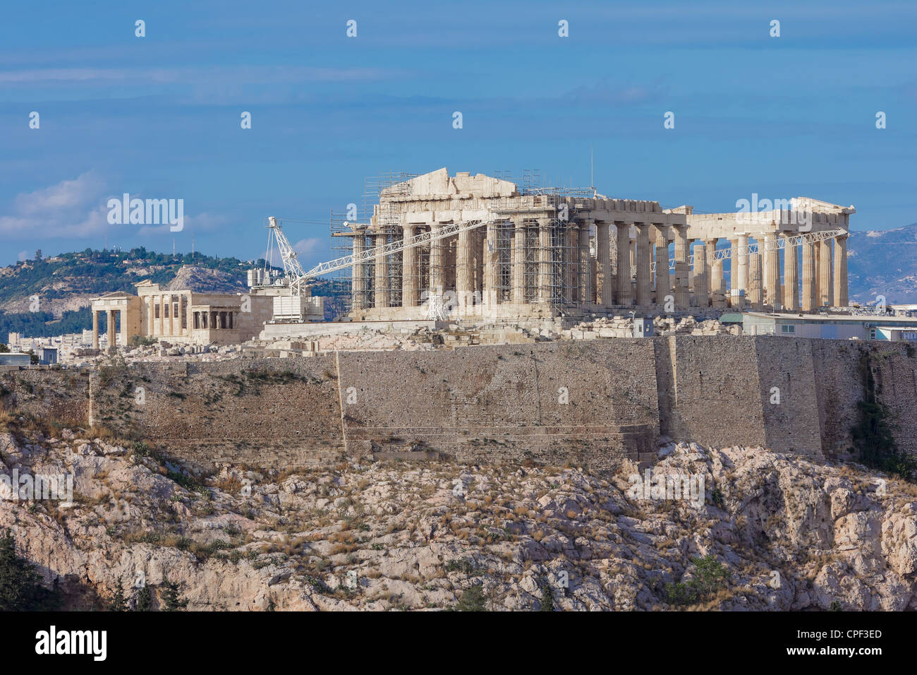 Le Parthénon d'Athènes en Grèce Banque D'Images