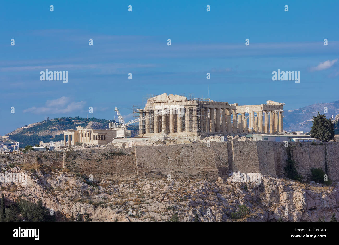 Le Parthénon d'Athènes en Grèce Banque D'Images