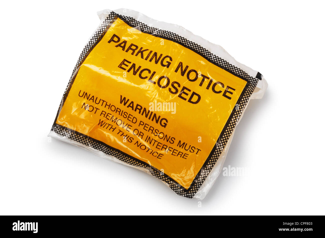 Ticket de parking - John Gollop Banque D'Images