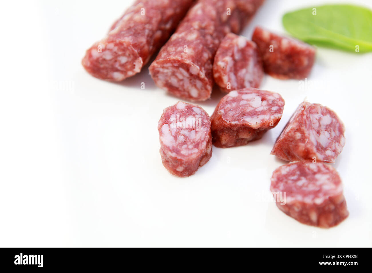 Sec traditionnel saucisses produites en néerlandais Groningen - droog pire Banque D'Images