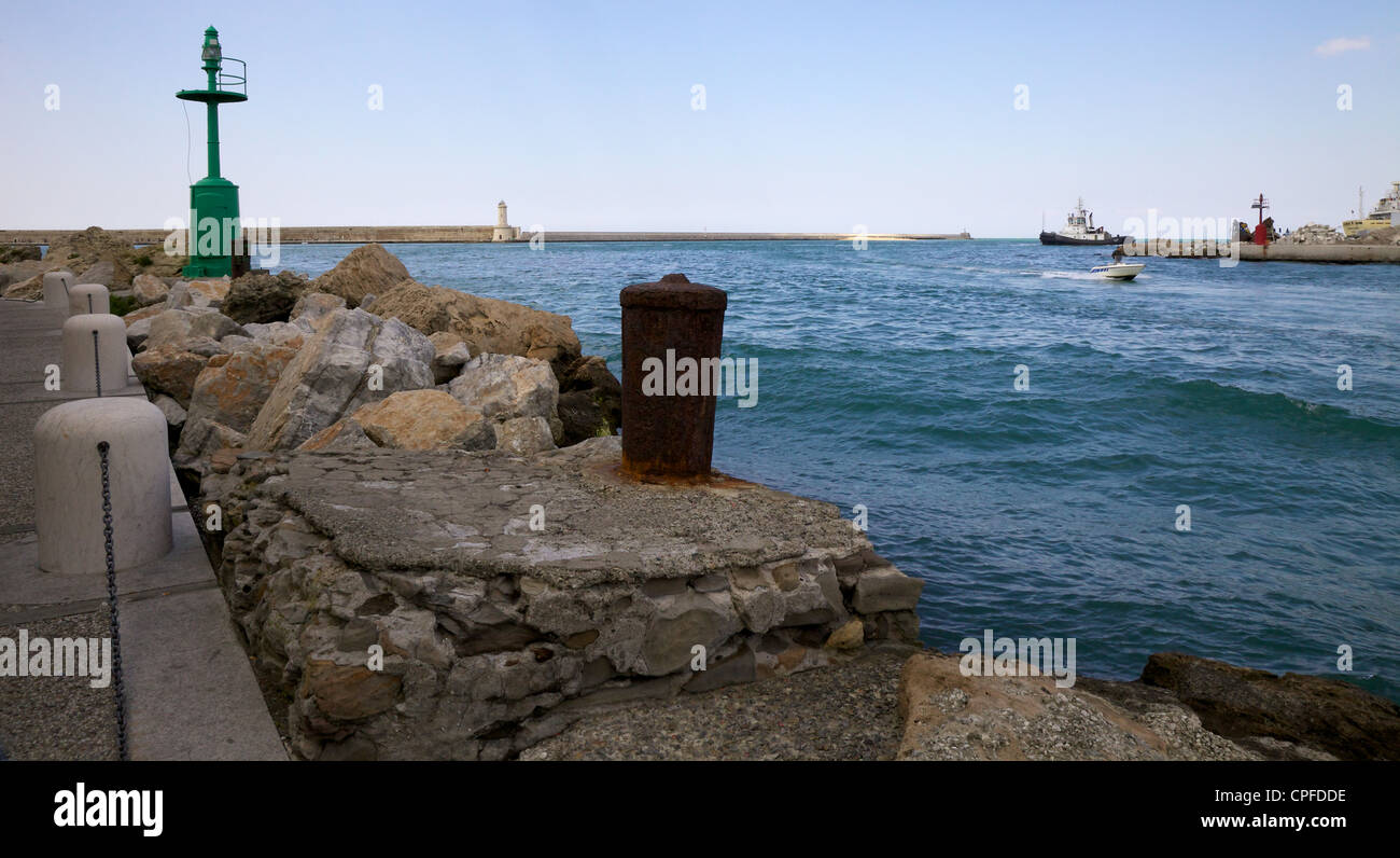 Du quai du port de Livourne Banque D'Images