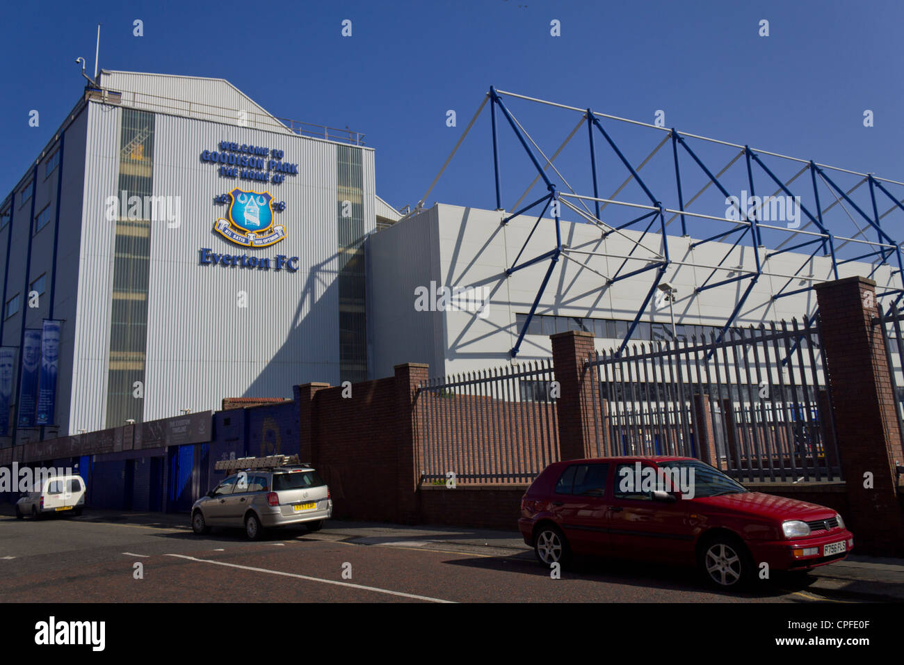 Extérieur de Goodison Park, Home Club de football Everton Banque D'Images