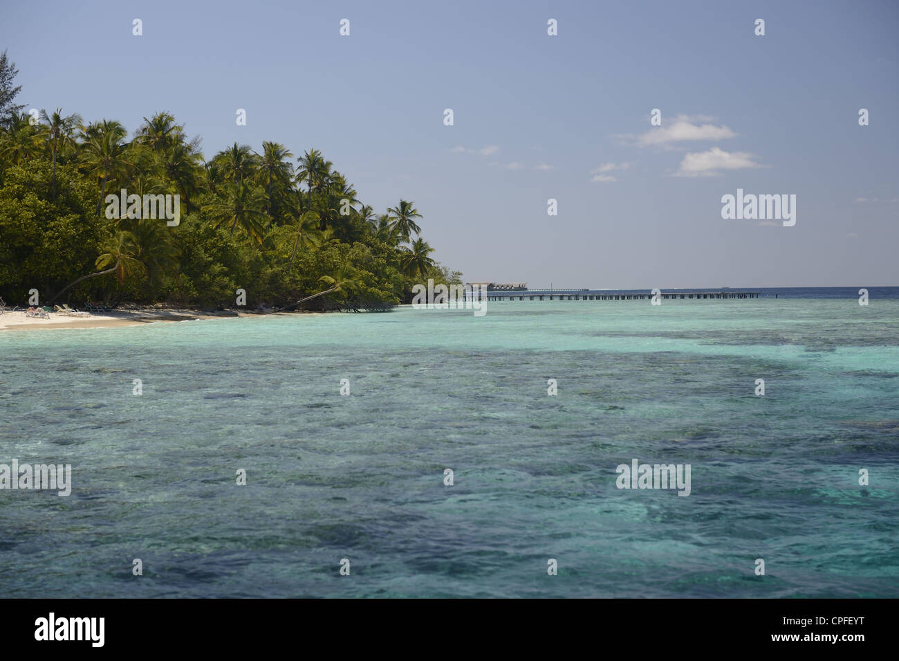 Maldives mer tropicale Banque D'Images