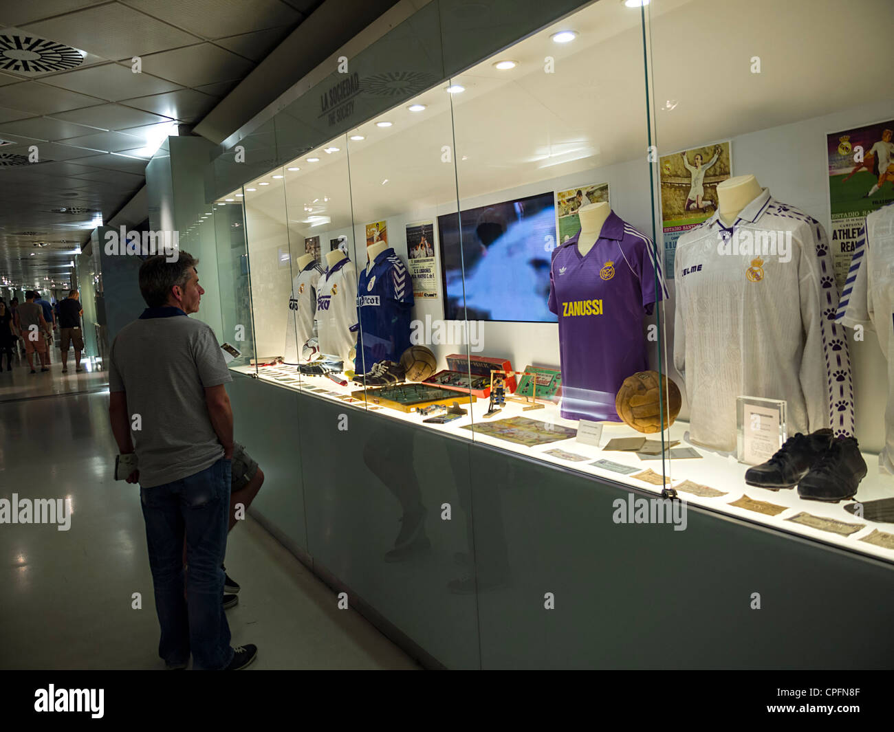 Musée du Real Madrid au Santiago Bernabeu à Madrid, Espagne Banque D'Images