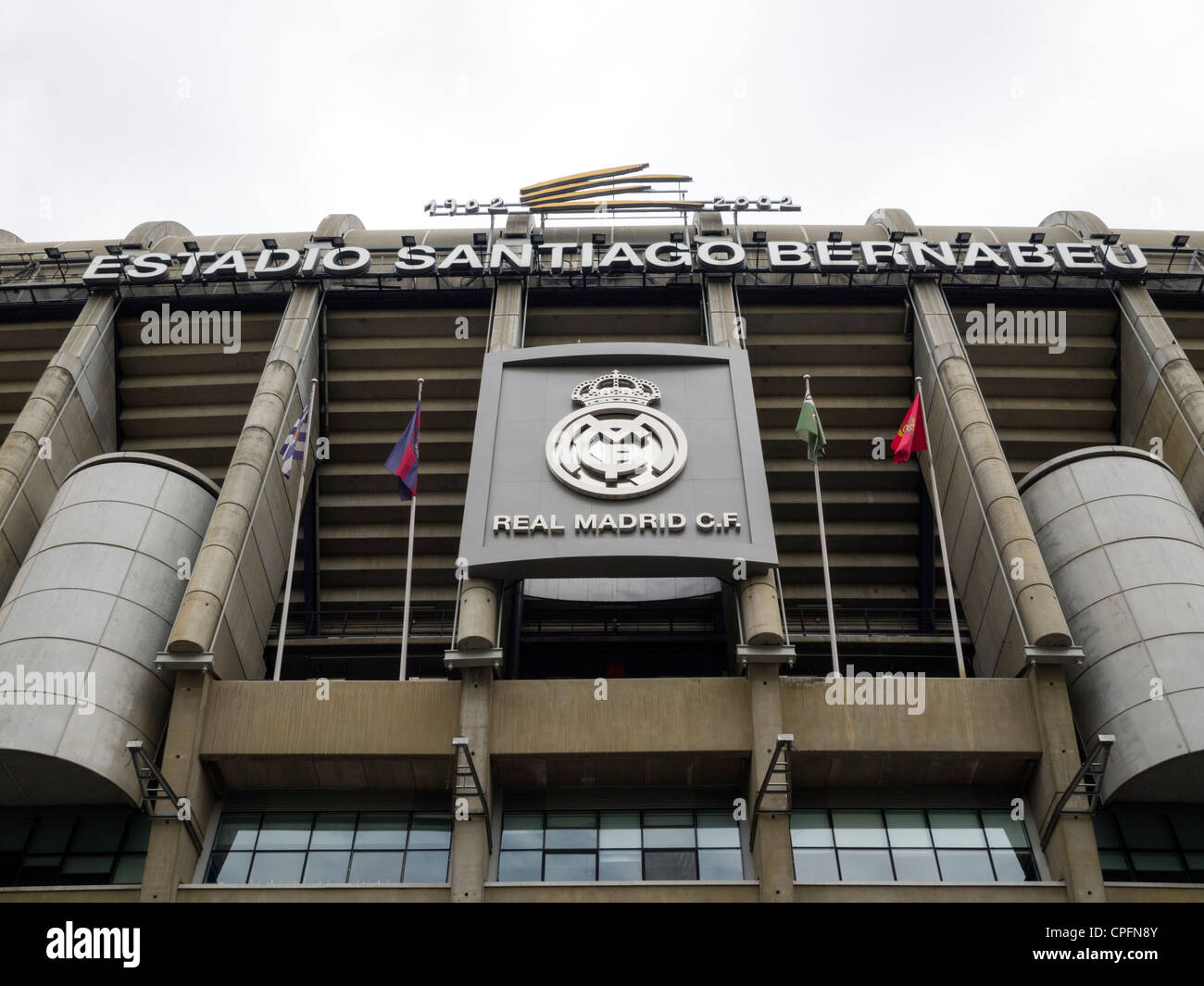 Stade Santiago Bernabéu du Real Madrid à Madrid, Espagne Banque D'Images